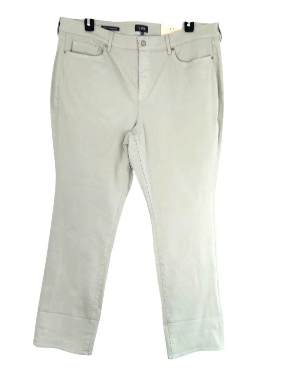 NYDJ Womens Jeans Size 18W Tomatillo Green Marilyn Straight Cuff New - Picture 2 of 8
